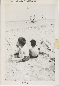 Joel and Paul Kahn at Winthrop Beach