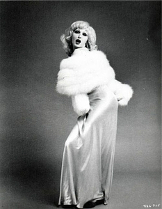 Candy Darling posing in gown and fur (3)