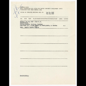 Minutes and attendance list for Police-Community Relations Committee meeting on May 25, 1965