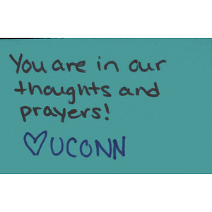 Message from UCONN Student