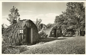 English wigwams at the Pioneers' Village