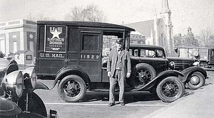 Postman on Main Street, 1931