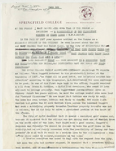 Charles Weckwerth's speech at the Re-dedication of the Clerestory windows (Nov. 7, 1992)