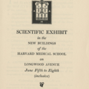 Scientific Exhibit in the New Buildings of the Harvard Medical School