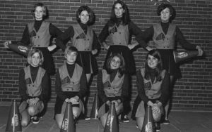 1968-1969 Suffolk University cheerleading team