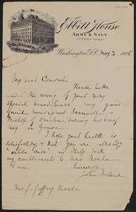 Letter, May 3, 1905, John Ireland to James Jeffrey Roche
