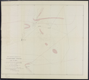 Map showing changes in Nantucket Sound, 1784 to 1885