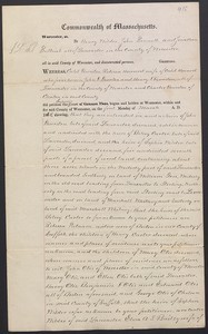 The Robert E. Brooker III Collection of American Legal and Land Use Documents, 1716-1930