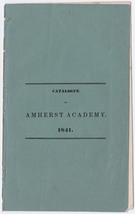 Amherst Academy catalog, 1840/1841