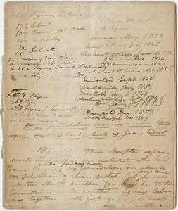 Edward Hitchcock unnumbered sermon, 1825 May