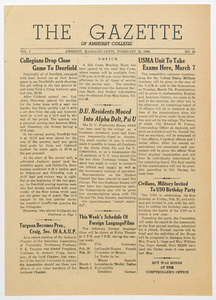 The gazette of Amherst College, 1944 February 25