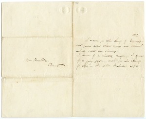 Emily Dickinson letter to Elbridge G. Bowdoin