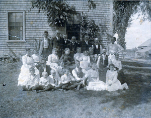 Gathering at grandmother Wood's home