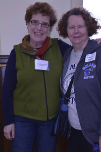Anne Kelly Contini and Maureen Melton at the Allston Brighton Mass. Memories Road Show