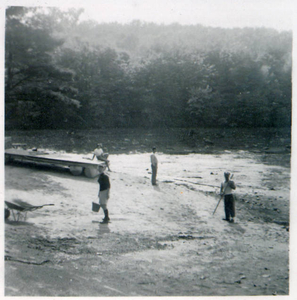 1955 flood Thompson Pond after dam breach