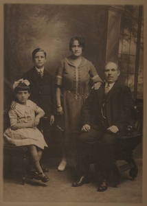 My mother, Minnie Stromer, with her brother Jack and her parents