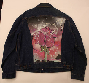 Purple Rose (denim jacket)
