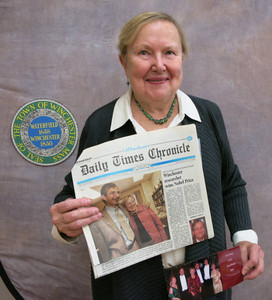 Nancy Schrock at the Winchester Mass. Memories Road Show