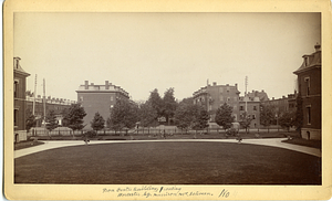 View from Centre Building, fronting Worcester Square, Harrison Avenue between