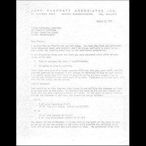 Letter to Victor Feliciano from John A. Sharratt.