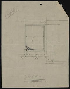 Unfinished drawing for the house of John S. Ames, 3 Commonwealth Avenue, Boston, Mass., undated