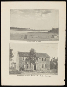A view of the Canal shore and a view of the Tupper House