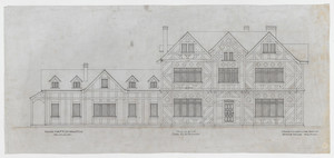Side elevation, 1/4 inch scale, residence of F. K. Sturgis, "Faxon Lodge", Newport, R.I.