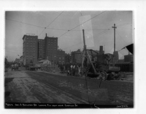 Boylston Street looking easterly from near Fairfield Street, sec. 3, Boston, Mass., June 7, 1912