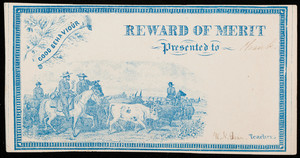 Reward of merit for good behaviour, Frank L. Pinkham, location unknown