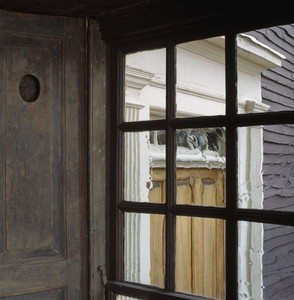 Door through window, Gilman Garrison House, Exeter, N.H.