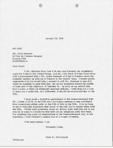 Letter from Mark H. McCormack to Hank Ketcham