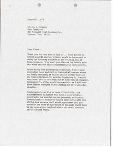 Letter from Mark H. McCormack to C. L. Kennoy