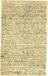 Draft letter from Thomas Howland to John Wilbur