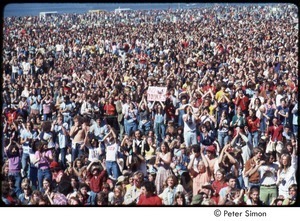 MUSE concert and rally: view of demonstrators at No Nukes rally