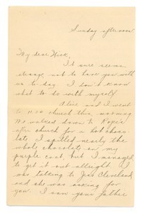 Letter from Letitia Crane to Frank F. Newth