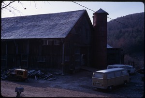 The barn and silo, Montague Farm Commune