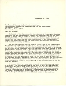 Letter from Elmer C. Bartels to Raymond Limoge