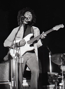 Bob Marley and the Wailers at Paul's Mall: Marley with guitar