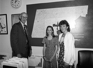 Congressman John W. Olver with visitors, in his congressional office
