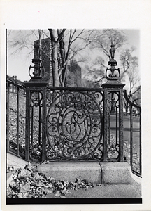 Detail of a fence in Boston Common