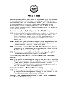 City Council meeting minutes