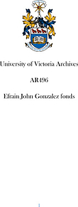 Efrain John Gonzalez fonds
