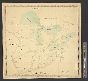 The Great Lakes and the Ohio, ca. 1800