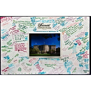 Poster at Copley Square Memorial (The Fairmont Hotel)