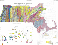 Bedrock geologic map of Massachusetts