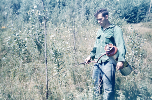 Dick Duby Basal Spraying with 2,4-D and 2,4,5-T in Oil.