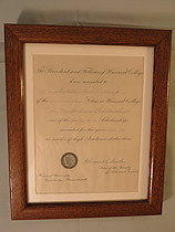 Frame Harvard Certificate