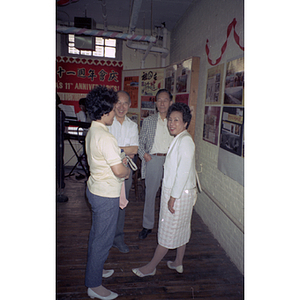 Henry Wong and guests at a Chinese Progressive Association anniversary event