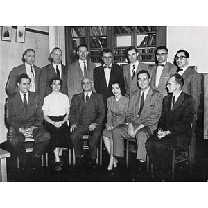 The 1955 yearbook photo of the Mathematics Department
