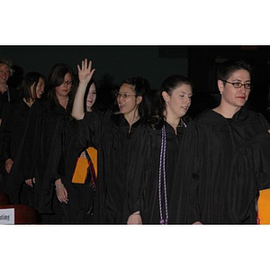 Students proceed into School of Nursing convocation